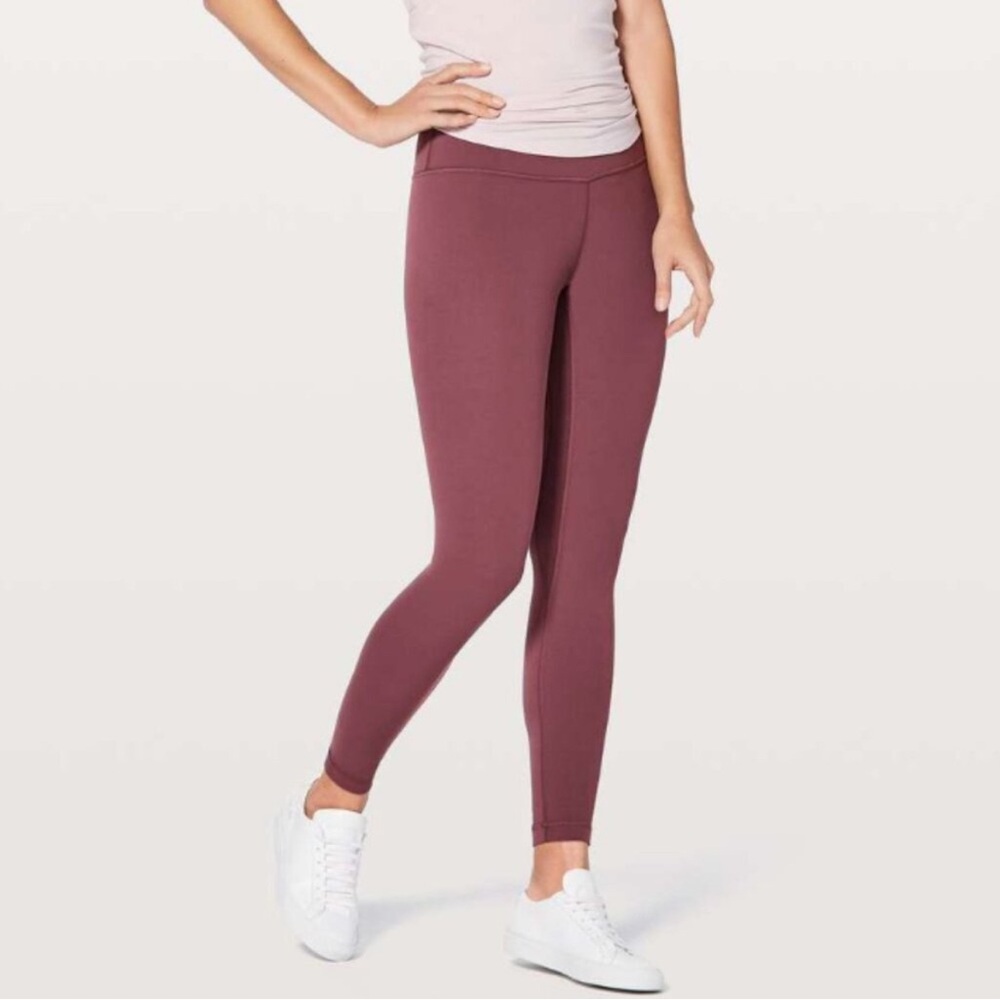 Lululemon Wunder Under 25” in Misty Merlot